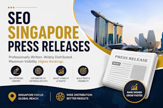 write SEO singapore press release and distribute them to top media outlets