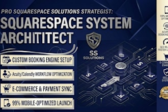 design squarespace booking website, squarespace ecommerce and fix squarespace