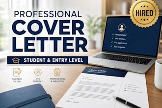 write a professional cover letter for students and entry level jobs