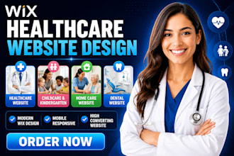 design wix healthcare childcare kindergarten website home care dental website