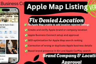 setup apple map listing fix unable to add location verify brand map seo