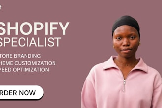 help design a modern shopify , build and redesign a shopify website