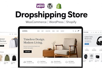 create shopify alidropship aliexpress dropshipping woocommerce wordpress website