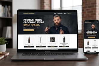 design men grooming shopify dropshipping store that converts