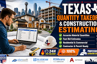 do texas construction takeoff and cost estimation