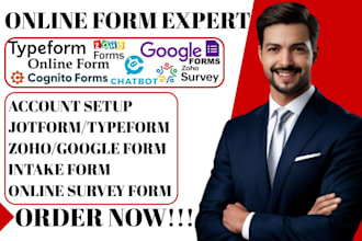 create branded typeform google form ai chatbot survey cognito and online forms