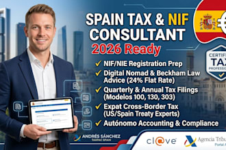 be your spain tax consultant for tax advice, nif, and accounting