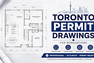 prepare toronto building permit drawing for renovation