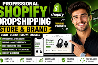 setup shopify dropshipping store, shopify dropshipping brand