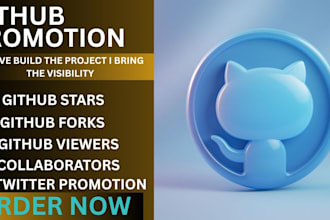 do swift and effective organic github promotion to gain star, fork followers