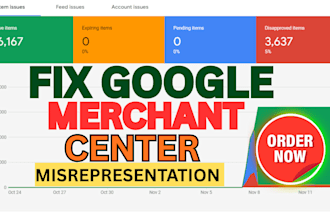 fix google merchant center misrepresentation and policy violations