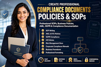 create professional compliance documents policies and sops
