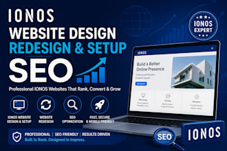 design redesign and set up professional ionos website SEO