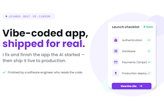 fix and finish your lovable, bolt, v0 or cursor app