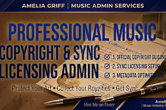 register your music copyright and set up sync licensing