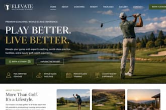 fix build squarespace golf coach website golf resort golf instructor website