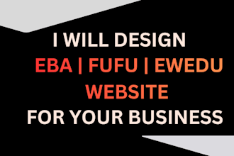 design fufu and amala website for your ewedu business