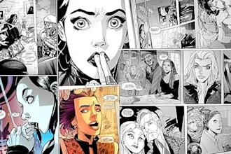 draw comic book, cartoon comic art, comic page