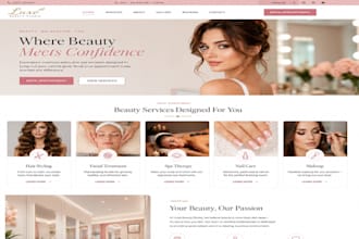 design wix salon website spa beauty booking appointment website