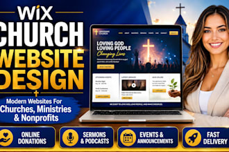 build wix church website design ministry and donation website