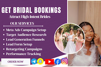 generate bridal makeup leads and bookings with meta ads campaigns