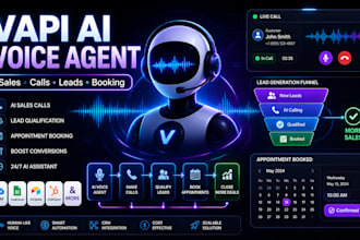 build vapi ai voice agent for sales calls, cold calling, leads and booking ai