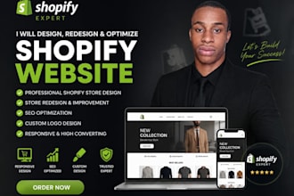 design a responsive shopify store and ecommerce website