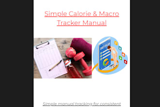 deliver a a simple calorie and macro tracking PDF guide