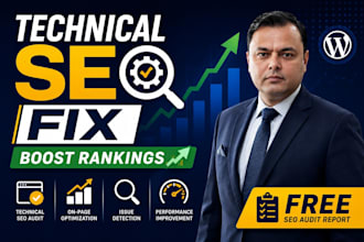 fix wordpress technical issues and do on page seo
