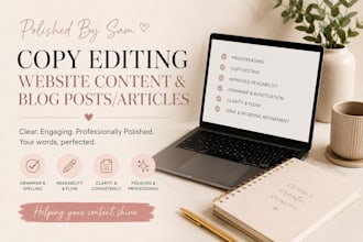 professionally copy edit your content