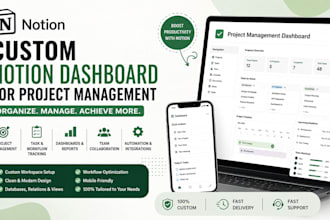 build custom notion dashboard for project management
