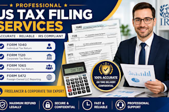 prepare professional US tax filing and irs forms