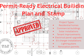 perpare california, illinois, florida electrical compiiance  report for permit