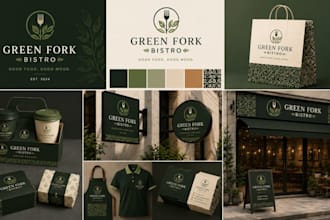 design restaurant food packaging, coffee packaging and brand identity
