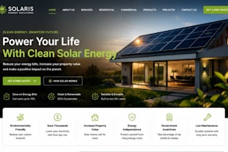 build squarespace solar energy website solar installer site renewable energy