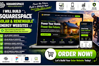 build squarespace solar energy website solar installer site renewable energy