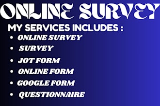 create professional online survey forms and questionnaires