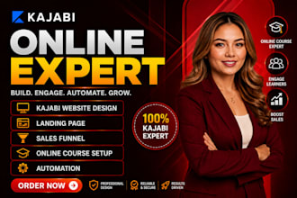 be your kajabi website VA landing page sales funnel or online course expert