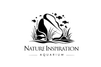 design high quality super aquarium nature logo