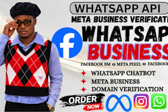 fix meta business verification, whatsapp api setup and business manager expert