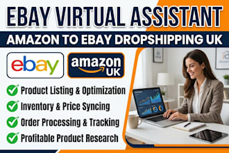 be your ebay virtual assistant amazon to ebay dropshipping UK