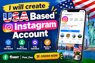 create USA based instagram account