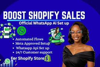 set up official whatsapp api for shopify store marketing