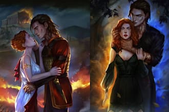 design nsfw mafia semi realistic paranormal romance erotic spicy character art