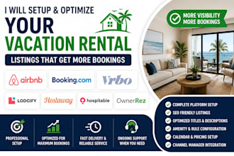 setup listing on airbnb booking com vrbo lodgify hostaway hospitable ownerrez