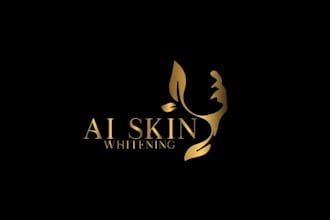 design wordmark text skin whitening logo