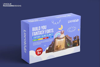 design creative box packaging for kids toys