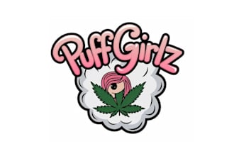 design smoking cannabis hemp medical logo
