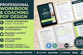 design and format your course workbook or coaching PDF
