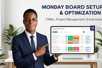 build monday CRM monday consultation project management boards